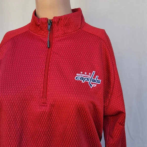 NWT Washington Cardinal NHL Men's 1/4 Zip Pullover Sweater Jacket Size Small - Picture 2 of 10